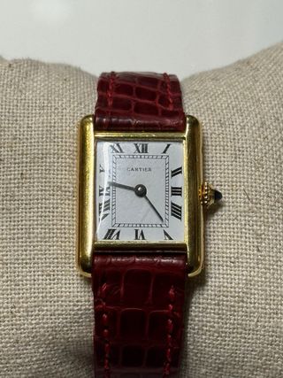 Cartier Tank 18k Pequeño/Mediano Oro Rojo