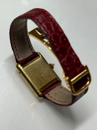 Cartier Tank 18k Pequeño/Mediano Oro Rojo