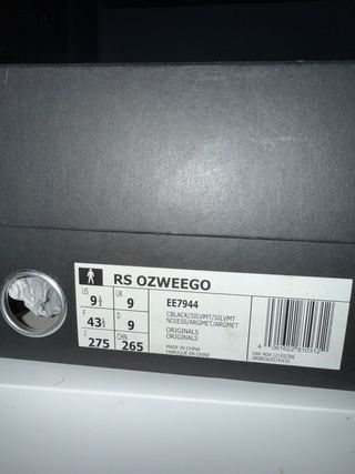 Adidas Ozweego Negro/Plata