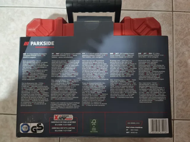 Parkside Avvitatore percussione 12V POSSAP 12 A1