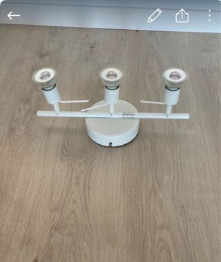 Lámpara de techo blanca 3 focos