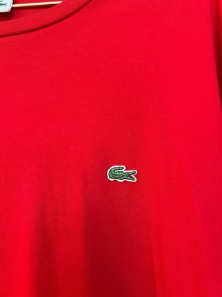 Camiseta Lacoste Roja Talla XL Hombre