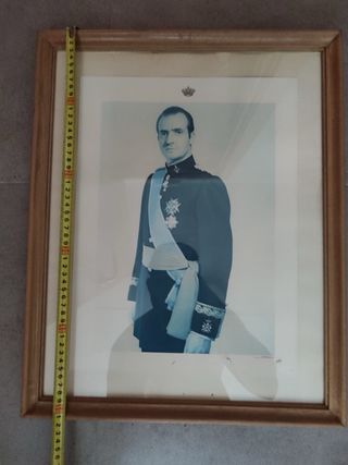 antiguo cuadro príncipe Juan Carlos España franco 