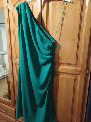 Vestido asimétrico verde