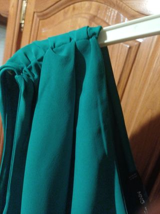 Vestido asimétrico verde