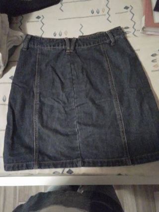 Falda vaquera Stradivarius azul