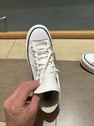 Converse plataforma blancas mujer