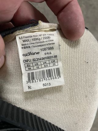 Patines Oxelo Talla 44 + Ruedas Roces + muñequeras