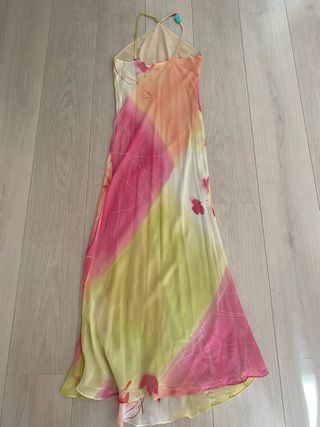 Vestido Roberto Verino Naranja y Rosa