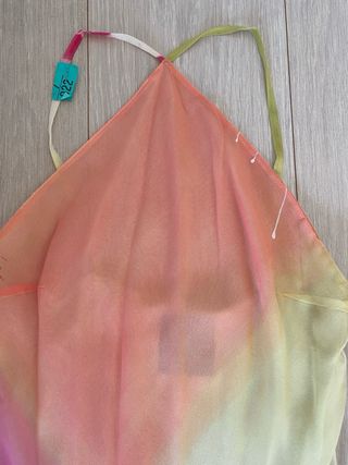 Vestido Roberto Verino Naranja y Rosa
