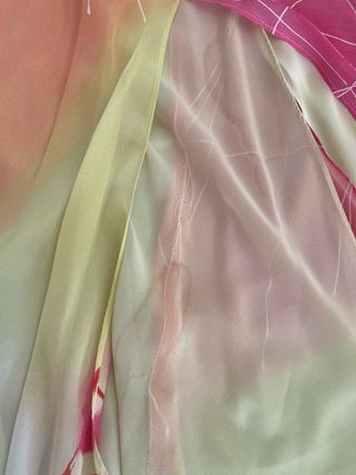 Vestido Roberto Verino Naranja y Rosa