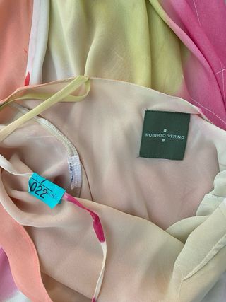 Vestido Roberto Verino Naranja y Rosa