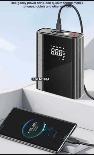 COMPRESOR ARRANCADOR CARSUN 10000 mAh.
