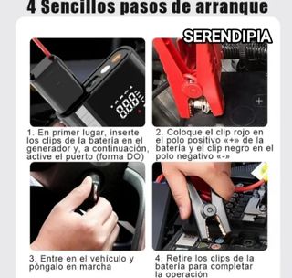 COMPRESOR ARRANCADOR CARSUN 10000 mAh.