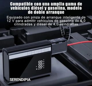 COMPRESOR ARRANCADOR CARSUN 10000 mAh.