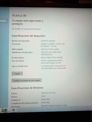 Portátil Acer I5 + Auriculares + Soporte