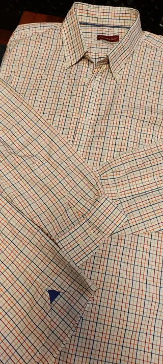 Camisa Emidio Tucci Talla 7 cuadros hombre 