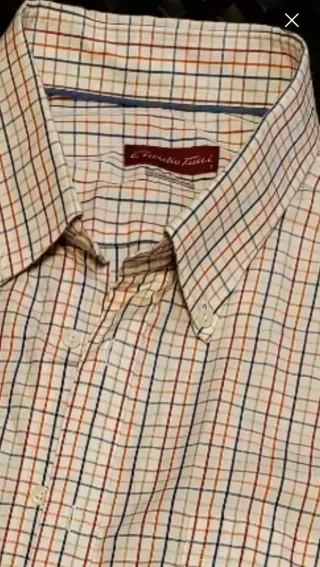 Camisa Emidio Tucci Talla 7 cuadros hombre 