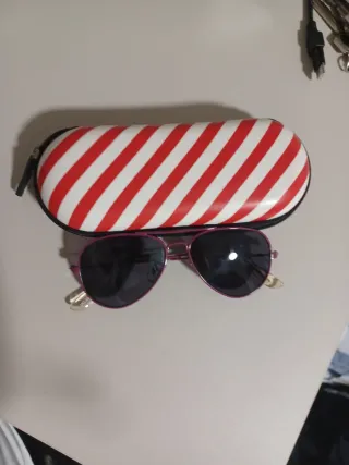 Gafas de sol aviador rosas