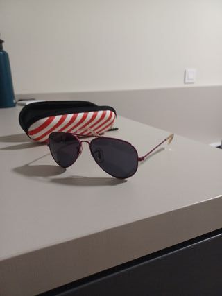 Gafas de sol aviador rosas