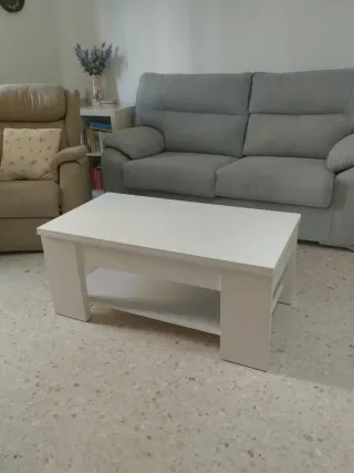 Mesa de centro elevable y extensible