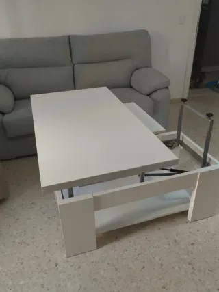 Mesa de centro elevable y extensible