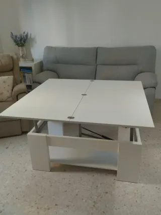 Mesa de centro elevable y extensible