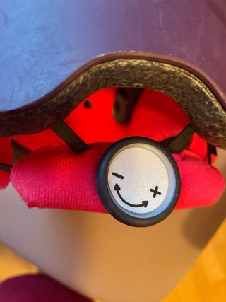 Casco de hípica morado. talla S.