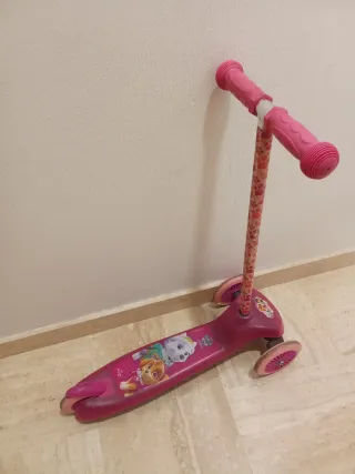 Patinete Patrulla Canina 3 Ruedas Rosa