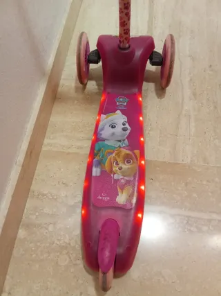 Patinete Patrulla Canina 3 Ruedas Rosa