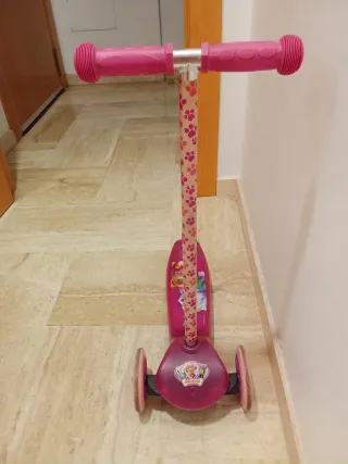 Patinete Patrulla Canina 3 Ruedas Rosa