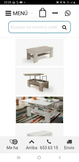 Mesa centro extensible a comedor