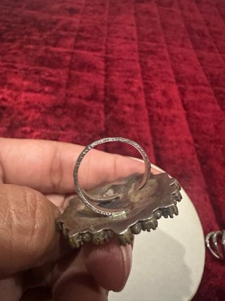 Anillo Plata Multicolor regulable 