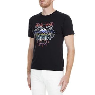 Camiseta Kenzo Tiger 2023 Negra Multicolor