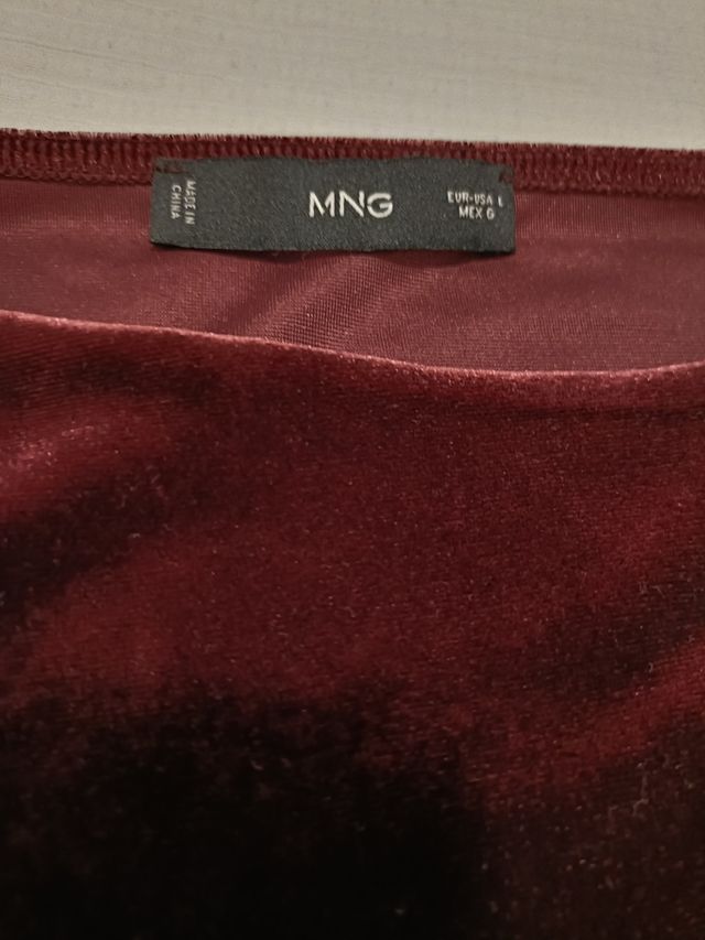 Top Terciopelo Burdeos