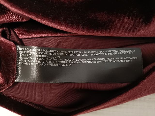 Top Terciopelo Burdeos