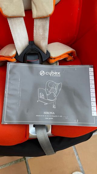 Silla de coche Cybex Sirona naranja y beige