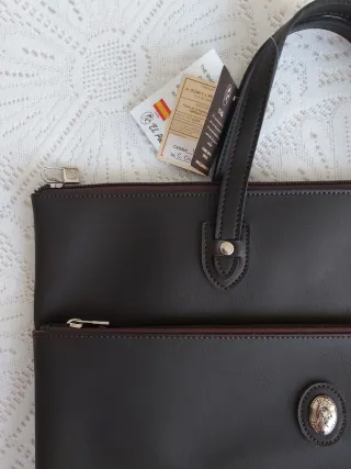 El Potro Cartera Piel Portadocumentos Marrón