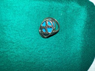 Anillo Plata Turquesa y Marquesita