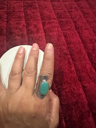 Anillo Plata Turquesa regulable 