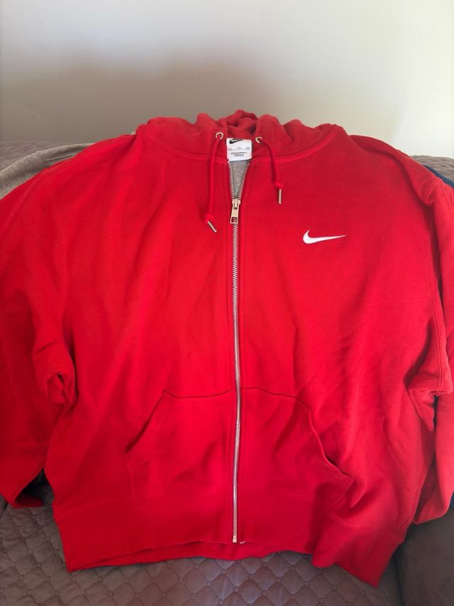 Sudadera Nike Roja Cremallera