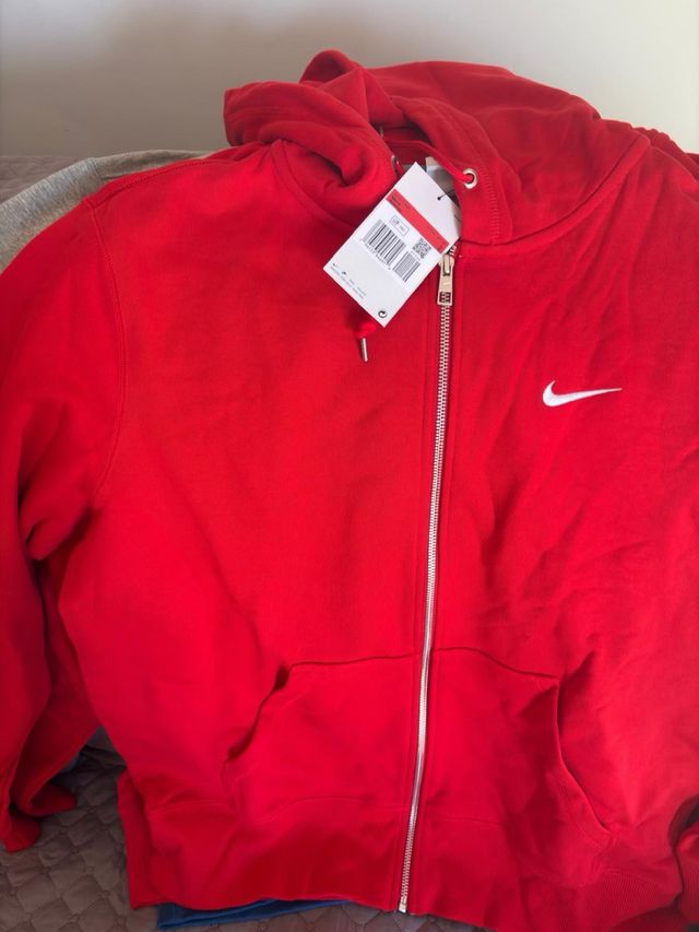 Sudadera Nike Roja Cremallera
