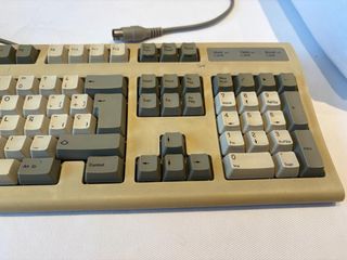 Teclado Antiguo Ordenador Beige/Gris