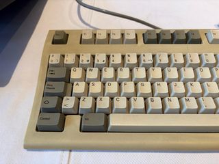 Teclado Antiguo Ordenador Beige/Gris