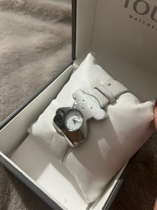 Reloj Tous Oso Plata y Blanco
