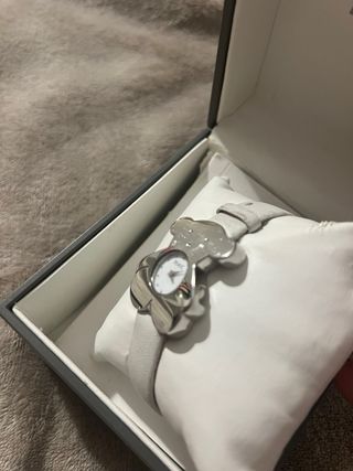 Reloj Tous Oso Plata y Blanco