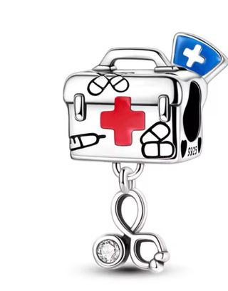 Charm medica plata ley botiquín estetoscopio