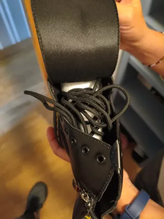 Botas de cuero VIVA MODA negras mujer
