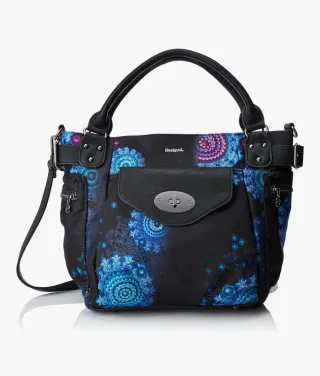 Bolso Desigual Negro y Azul