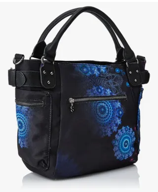 Bolso Desigual Negro y Azul